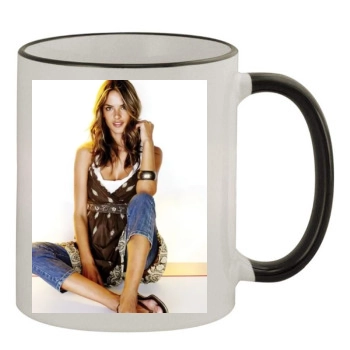 Alessandra Ambrosio 11oz Colored Rim & Handle Mug