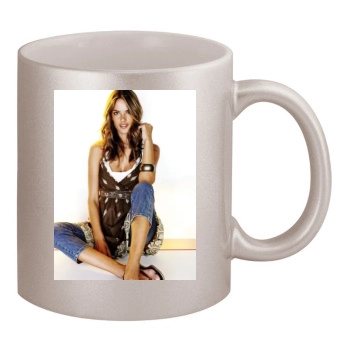 Alessandra Ambrosio 11oz Metallic Silver Mug