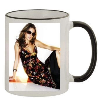 Alessandra Ambrosio 11oz Colored Rim & Handle Mug