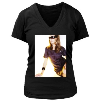 Alessandra Ambrosio Women's Deep V-Neck TShirt