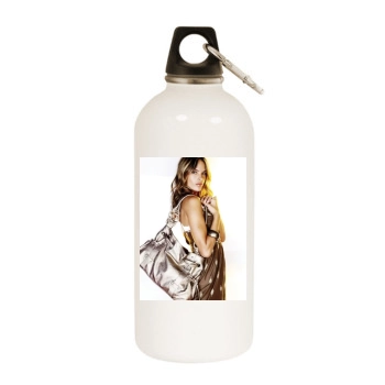 Alessandra Ambrosio White Water Bottle With Carabiner