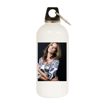 Alessandra Ambrosio White Water Bottle With Carabiner