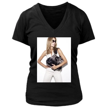 Alessandra Ambrosio Women's Deep V-Neck TShirt