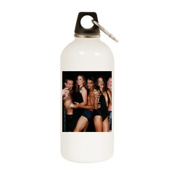 Alessandra Ambrosio White Water Bottle With Carabiner