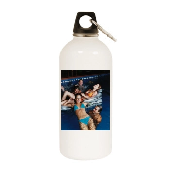 Alessandra Ambrosio White Water Bottle With Carabiner