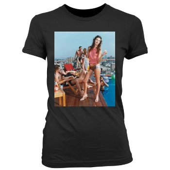 Alessandra Ambrosio Women's Junior Cut Crewneck T-Shirt