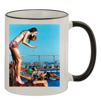 Alessandra Ambrosio 11oz Colored Rim & Handle Mug