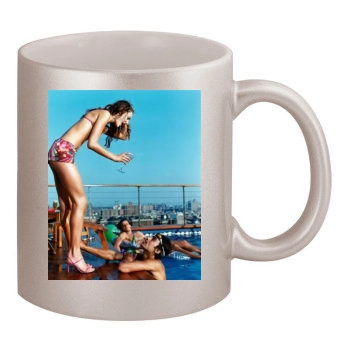 Alessandra Ambrosio 11oz Metallic Silver Mug