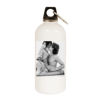 Alessandra Ambrosio White Water Bottle With Carabiner