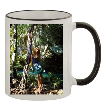 Alessandra Ambrosio 11oz Colored Rim & Handle Mug