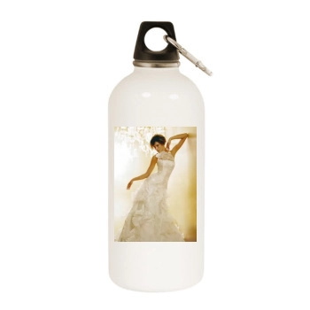 Alessandra Ambrosio White Water Bottle With Carabiner