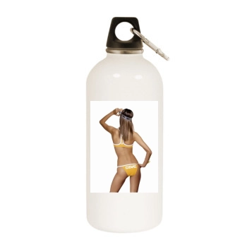 Alessandra Ambrosio White Water Bottle With Carabiner