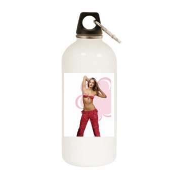 Alessandra Ambrosio White Water Bottle With Carabiner