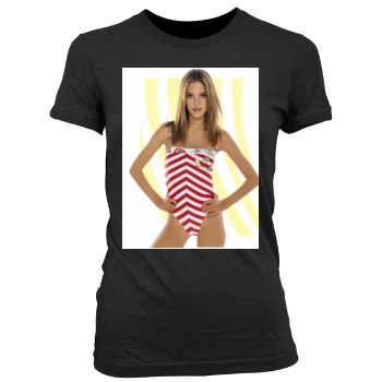 Alessandra Ambrosio Women's Junior Cut Crewneck T-Shirt