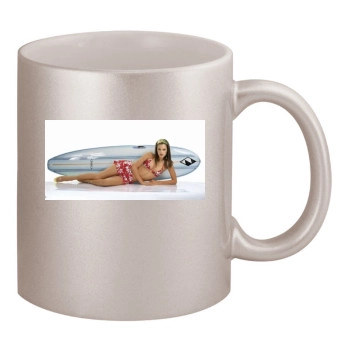 Alessandra Ambrosio 11oz Metallic Silver Mug