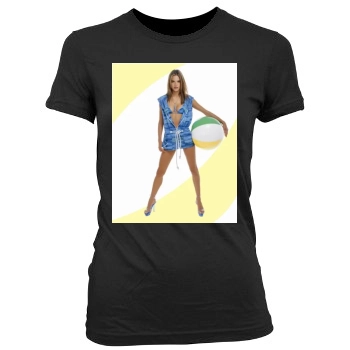 Alessandra Ambrosio Women's Junior Cut Crewneck T-Shirt