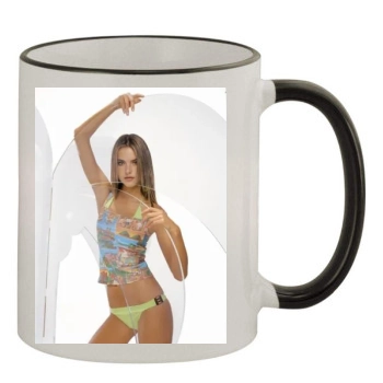 Alessandra Ambrosio 11oz Colored Rim & Handle Mug