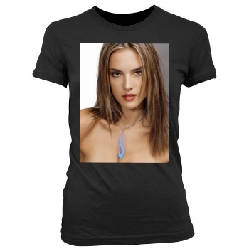 Alessandra Ambrosio Women's Junior Cut Crewneck T-Shirt