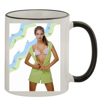 Alessandra Ambrosio 11oz Colored Rim & Handle Mug