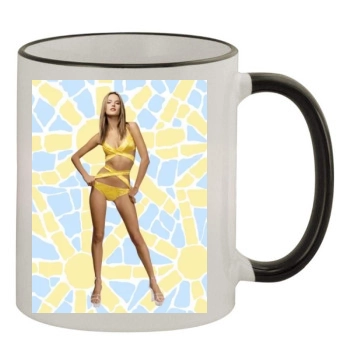 Alessandra Ambrosio 11oz Colored Rim & Handle Mug