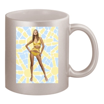 Alessandra Ambrosio 11oz Metallic Silver Mug