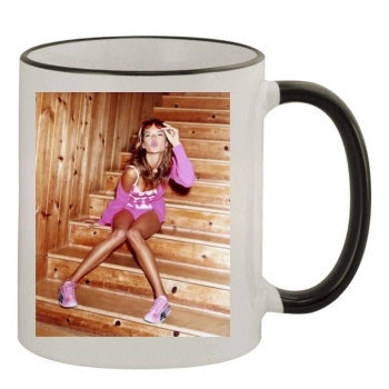 Alessandra Ambrosio 11oz Colored Rim & Handle Mug