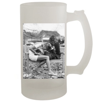 Alessandra Ambrosio 16oz Frosted Beer Stein