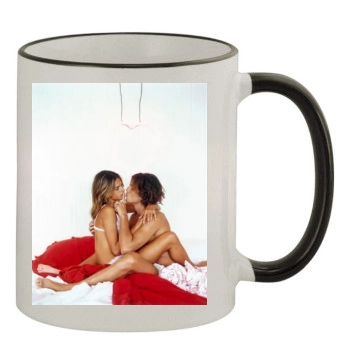 Alessandra Ambrosio 11oz Colored Rim & Handle Mug