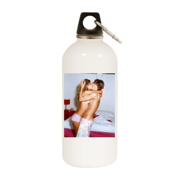 Alessandra Ambrosio White Water Bottle With Carabiner