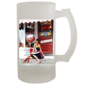 Alessandra Ambrosio 16oz Frosted Beer Stein