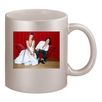 Alessandra Ambrosio 11oz Metallic Silver Mug