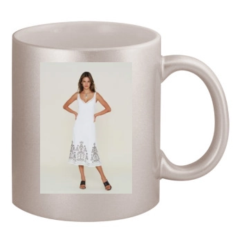 Alessandra Ambrosio 11oz Metallic Silver Mug