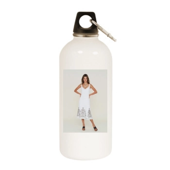 Alessandra Ambrosio White Water Bottle With Carabiner