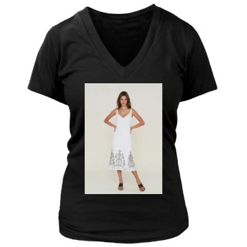 Alessandra Ambrosio Women's Deep V-Neck TShirt