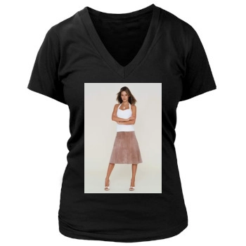 Alessandra Ambrosio Women's Deep V-Neck TShirt