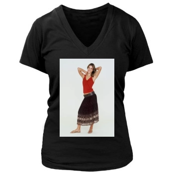 Alessandra Ambrosio Women's Deep V-Neck TShirt