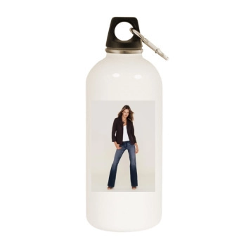 Alessandra Ambrosio White Water Bottle With Carabiner