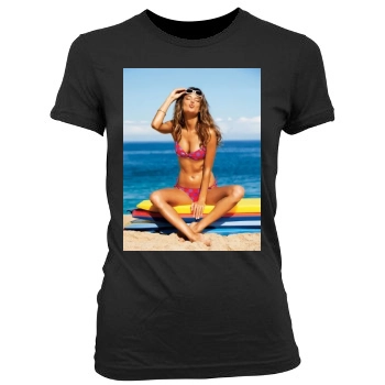 Alessandra Ambrosio Women's Junior Cut Crewneck T-Shirt