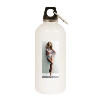 Alessandra Ambrosio White Water Bottle With Carabiner