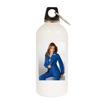 Alessandra Ambrosio White Water Bottle With Carabiner