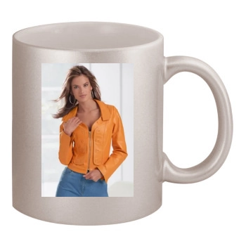 Alessandra Ambrosio 11oz Metallic Silver Mug