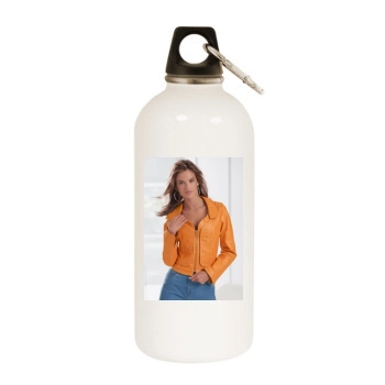 Alessandra Ambrosio White Water Bottle With Carabiner