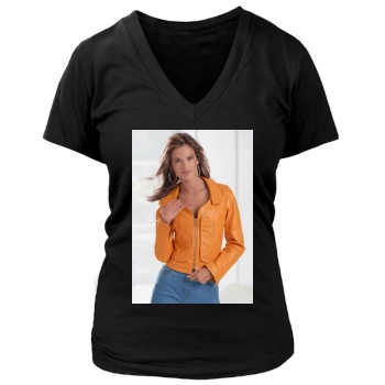 Alessandra Ambrosio Women's Deep V-Neck TShirt