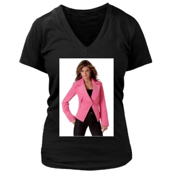 Alessandra Ambrosio Women's Deep V-Neck TShirt