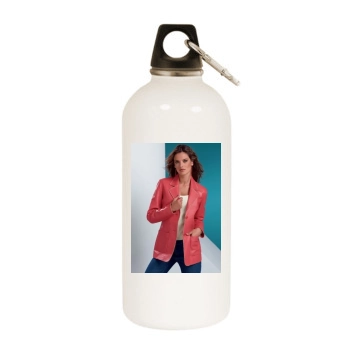 Alessandra Ambrosio White Water Bottle With Carabiner