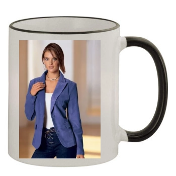 Alessandra Ambrosio 11oz Colored Rim & Handle Mug