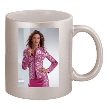 Alessandra Ambrosio 11oz Metallic Silver Mug