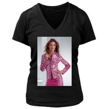 Alessandra Ambrosio Women's Deep V-Neck TShirt