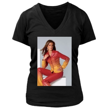 Alessandra Ambrosio Women's Deep V-Neck TShirt