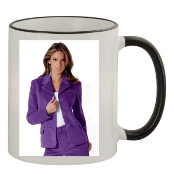 Alessandra Ambrosio 11oz Colored Rim & Handle Mug